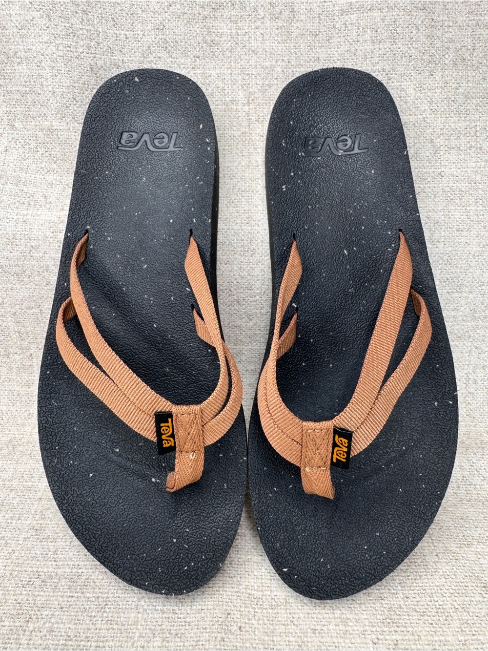 Teva Women's ReFlip Flip Flops Sandals in Brown Mink size 8 cushioned beach boho